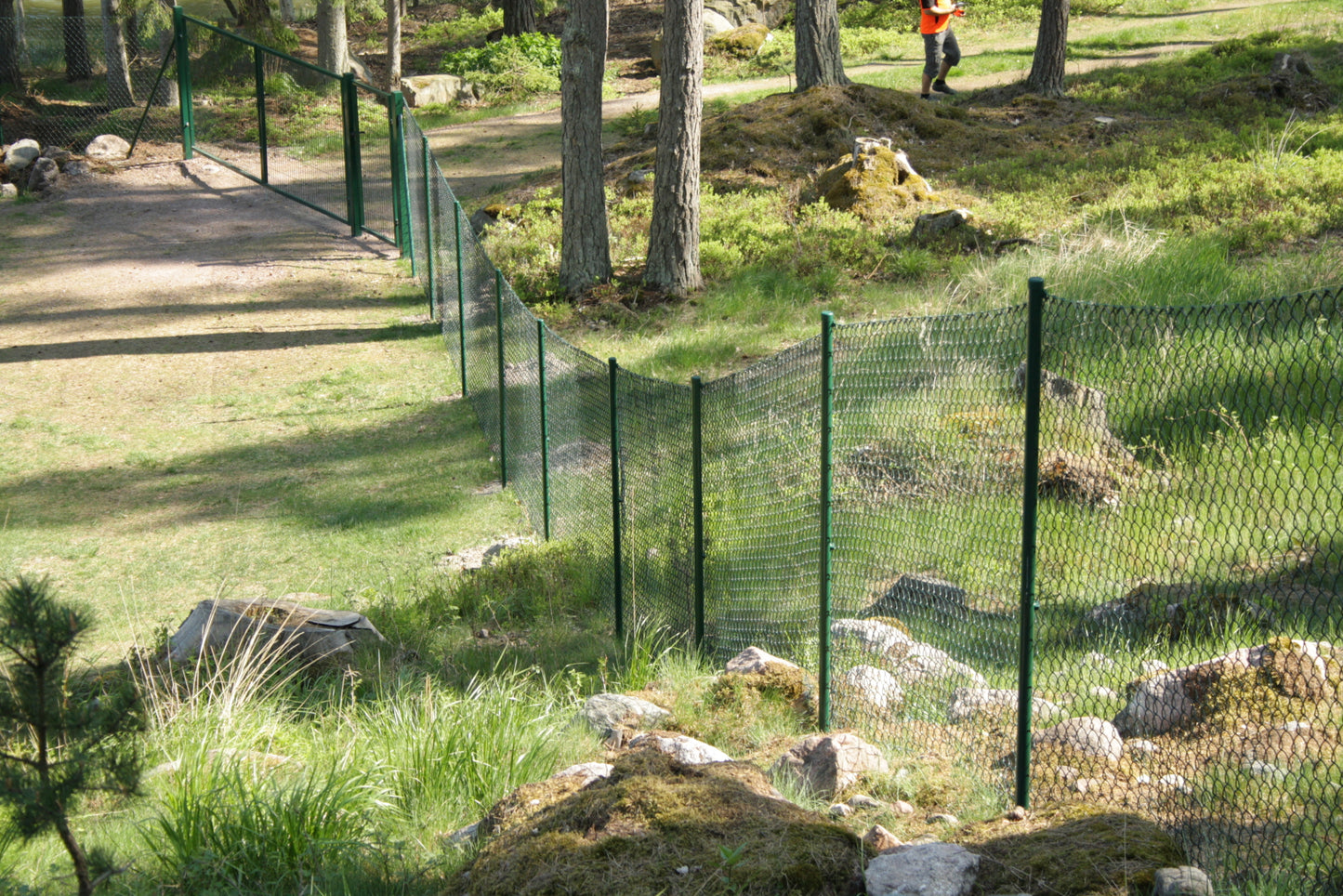 Punuvõrk PVC RAL6005 roheline 12,5m rullis