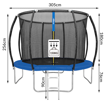 Batuut 305 cm turvavõrguga