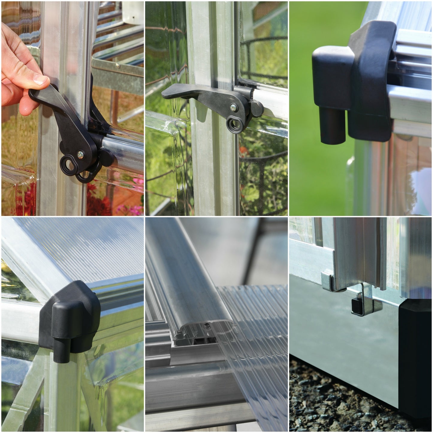 Kasvuhoone HYBRID 1,85x2,47m / 4,6m²