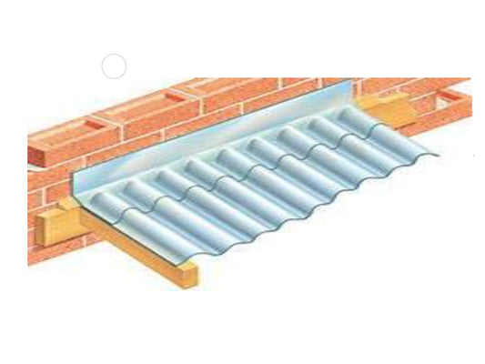Katuse seina üleminekuprofiil laineplaadile PVC KIRGAS