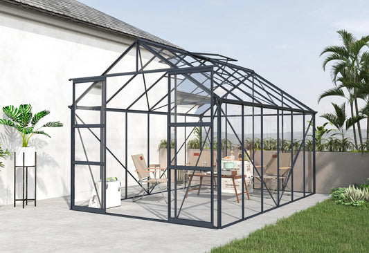 Klaaskasvuhoone 8,94m² Elegant Hall