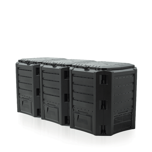 Komposter Compo 1200L 3-sektsiooniga must