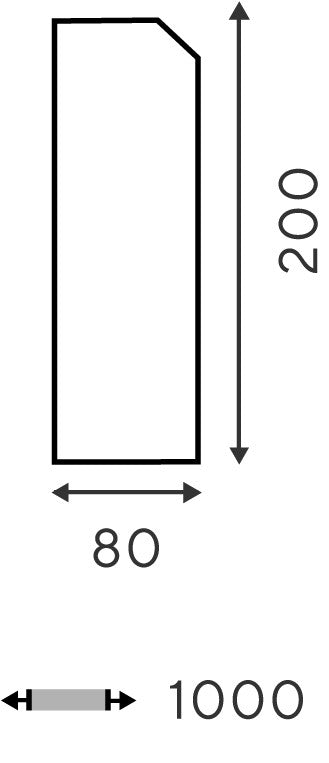 Kõnnitee äärekivi mõõdud