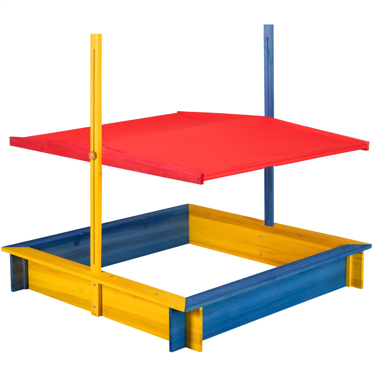 Liivakast katuse ja kaanega