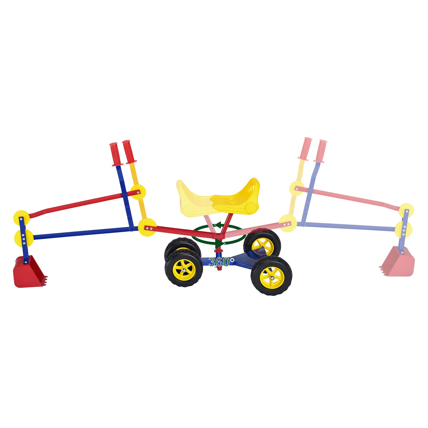 Liivakasti ekskavaator ratastega