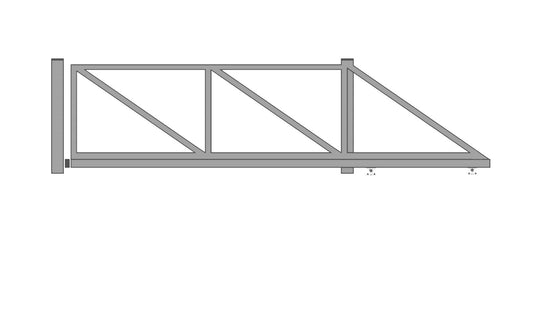 Liugvärava raam avaga 5m kuumtsingitud
