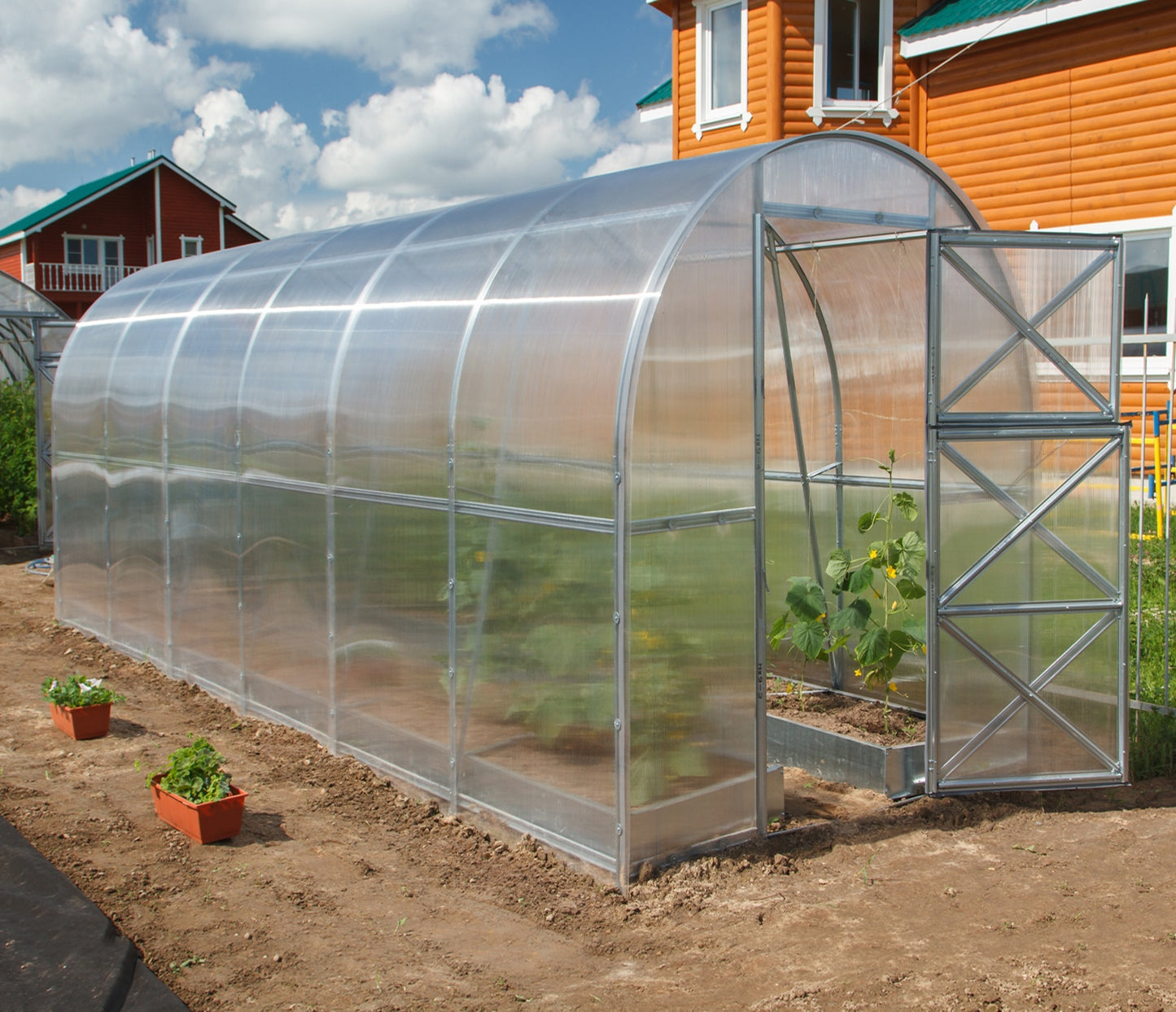 Kasvuhoone SAARE 2x8m / 16m²