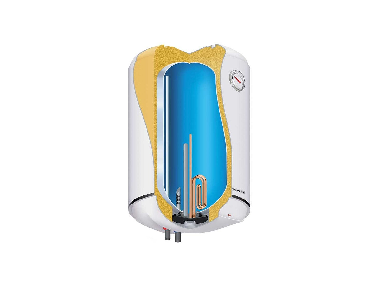 Elektriboiler THERMOR Concept 75L horisontaalne 1,5kW