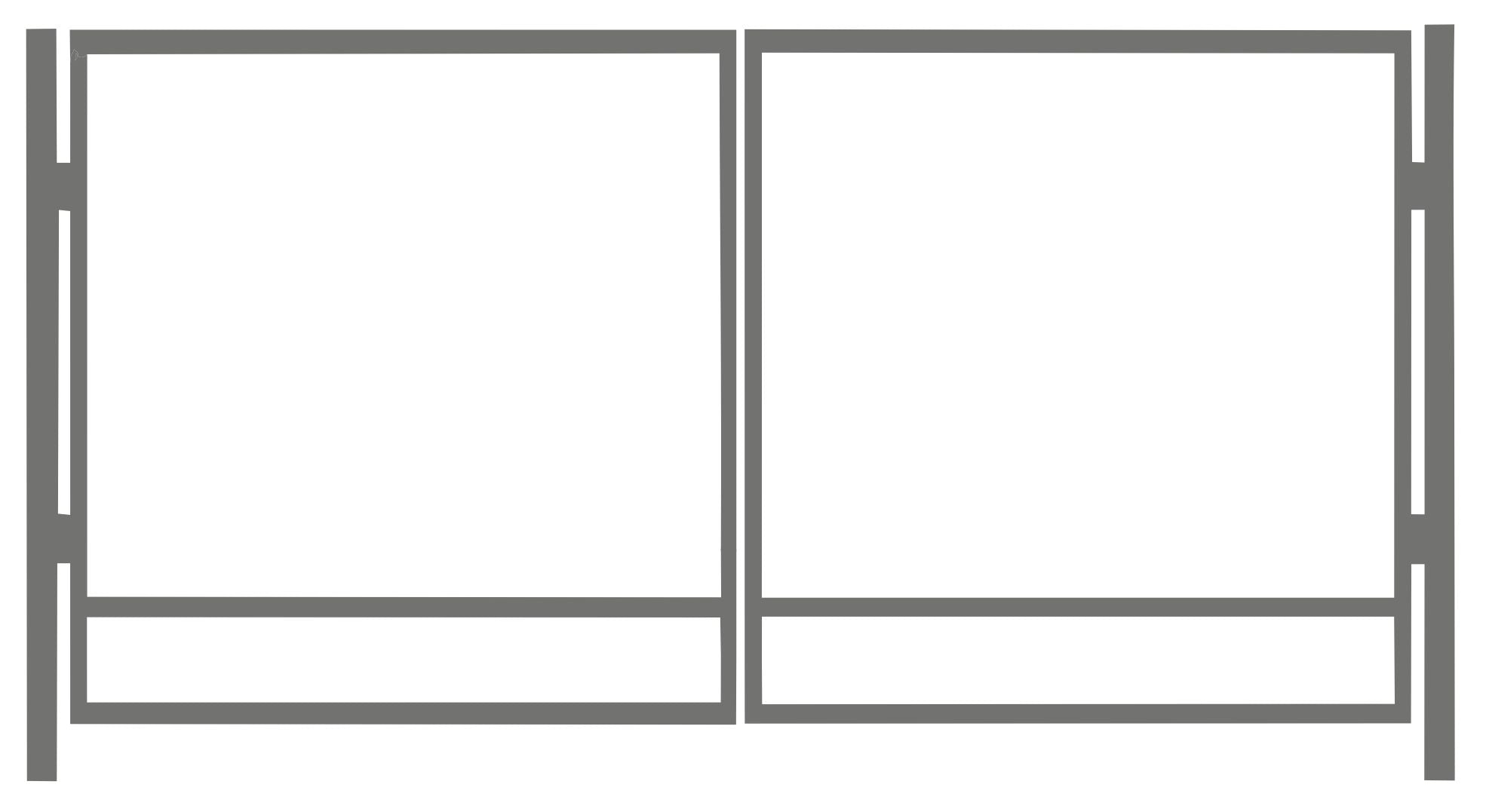 Autovärava raam hall