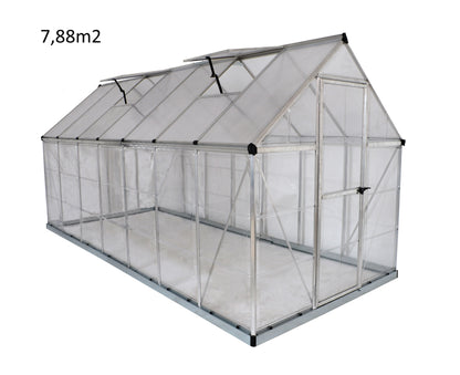 Kasvuhoone HYBRID 1,85x4,24m / 7,88m²