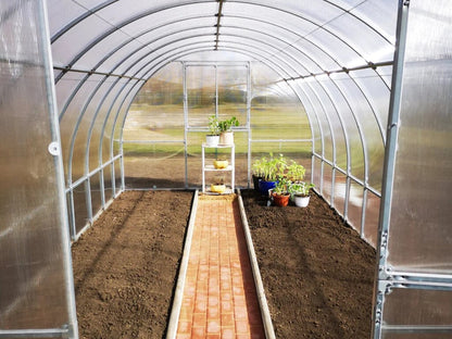 Kasvuhoone KLASIKA TUBE alusraamiga 3x8m / 24m²