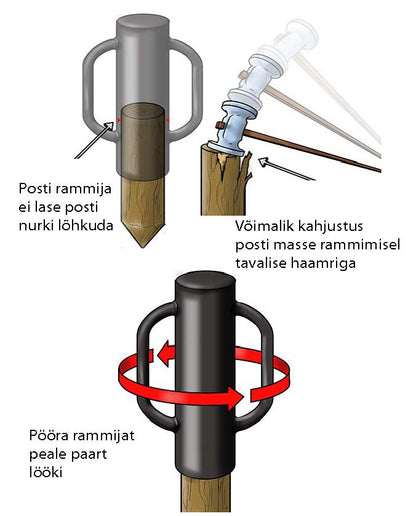 Posti rammija 89x800mm RAL7016 hall