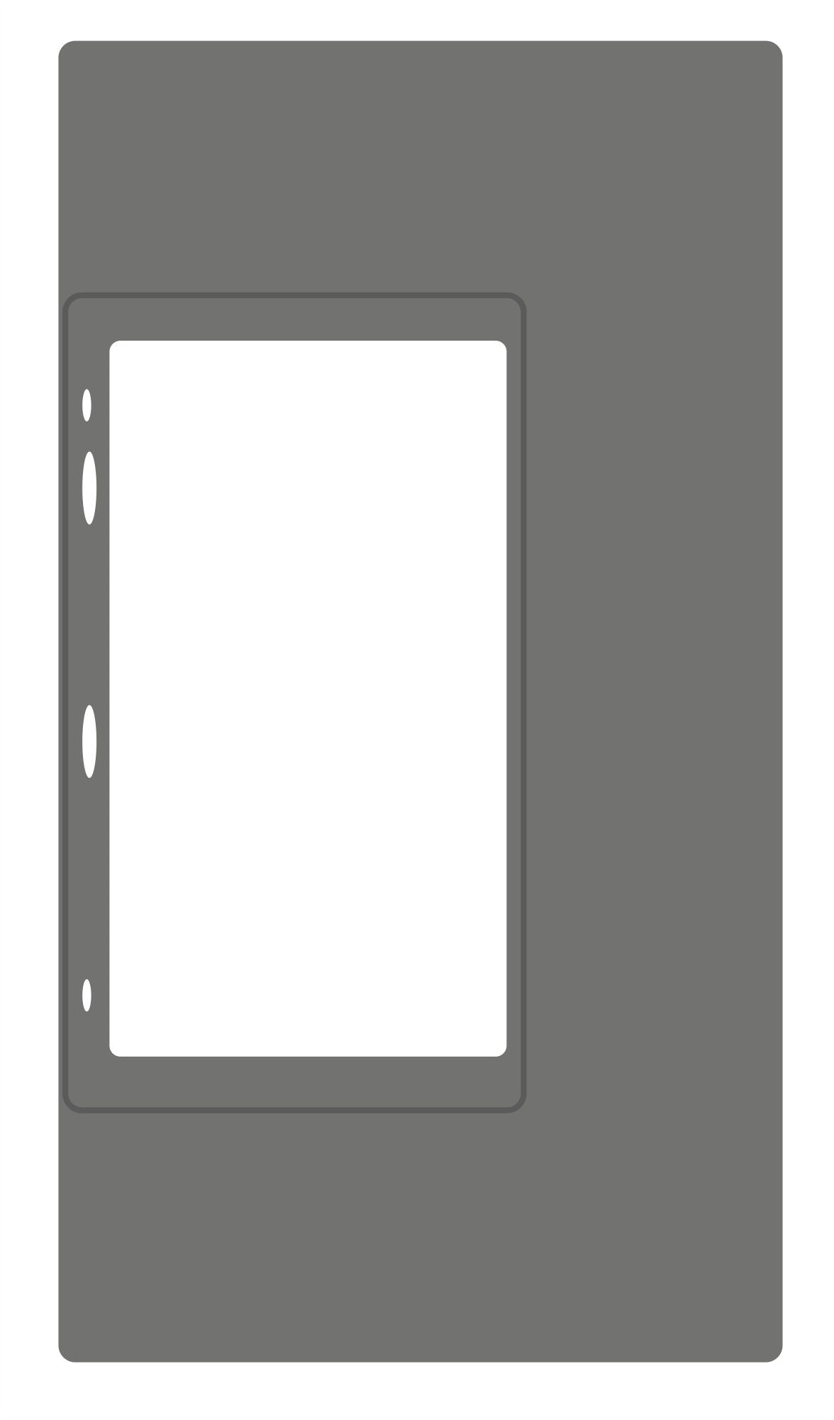 Luku raam väravaraamile Locinox hall RAL7016