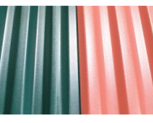 PVC trapetsplaat punane ja roheline