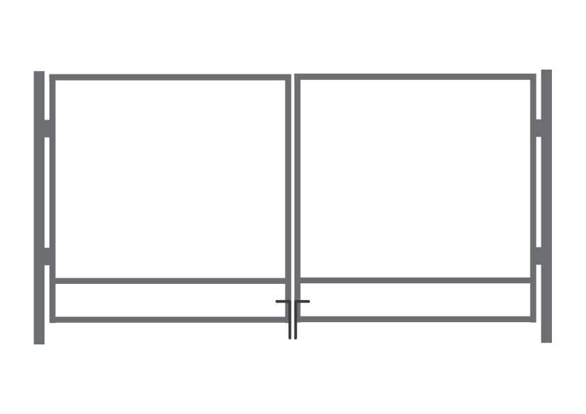 Autovärava raam tsingitud