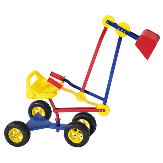 Liivakasti ekskavaator ratastega