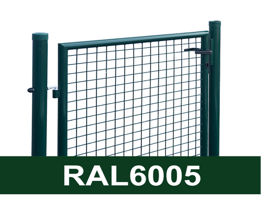 Jalgvärav laiusega 1,5m, ümarpostidega RAL6005 roheline