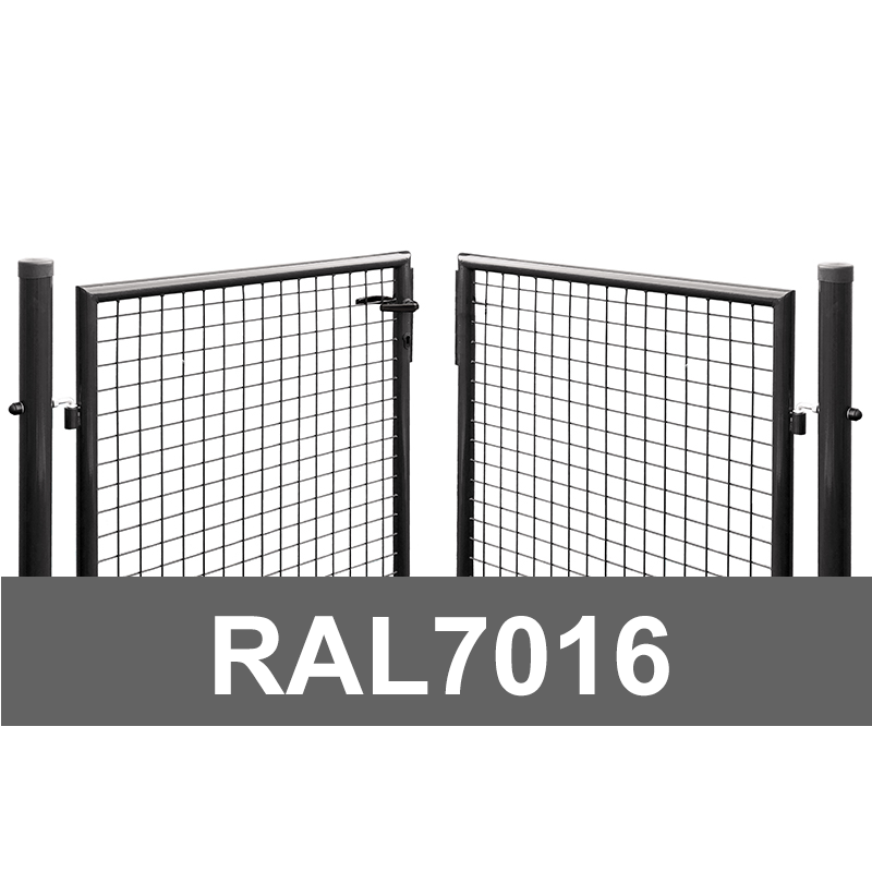 Autovärav tiibvärav laiusega 3m, ümarpostidega hall RAL7016