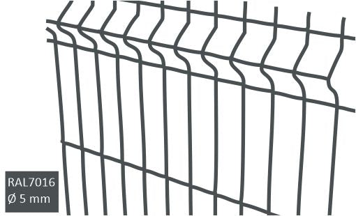 3D Keevispaneel 5mm RAL7016 hall