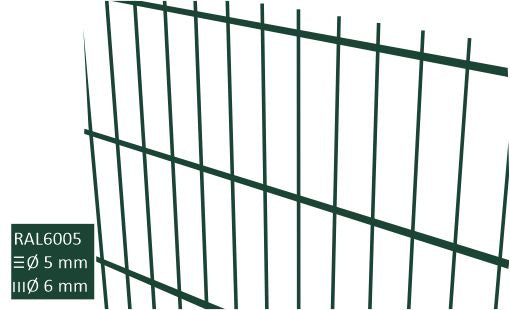 2D Keevispaneel 6/5/6 RAL6005 roheline